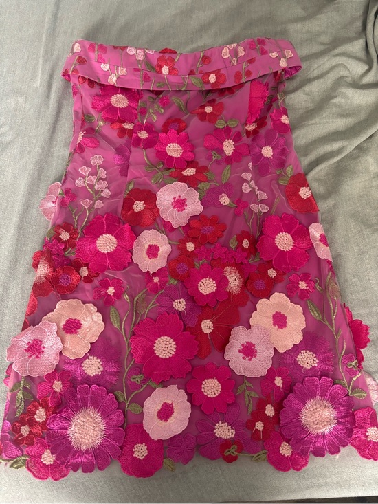 Petal & Pup Dresses & Skirts - Petal & Pup Embroidered Floral Strapless Minidress
